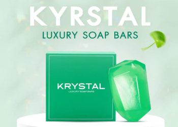 KRYSTAL LUXURY SOAP BAR สบู่คริสตัล สูตรอ่อนโยน 1 ก้อน