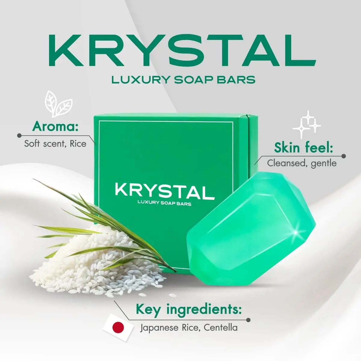 KRYSTAL LUXURY SOAP BARS ส่วนผสม